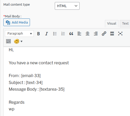 Contact Form - Mail to Site Admin 2