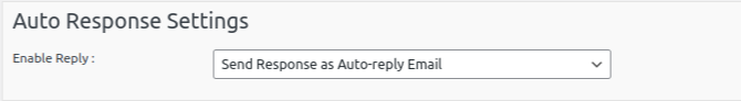 Auto Reply Email
