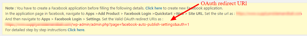 OAuth redirect URI