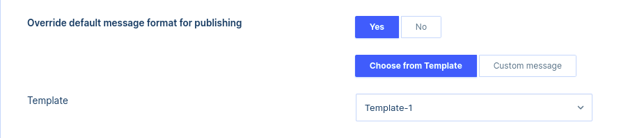 Override message formatting