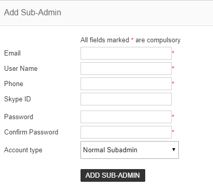 add sub admin