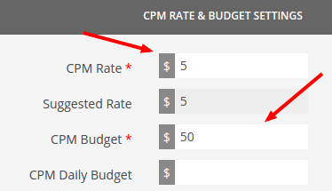 cpm budget