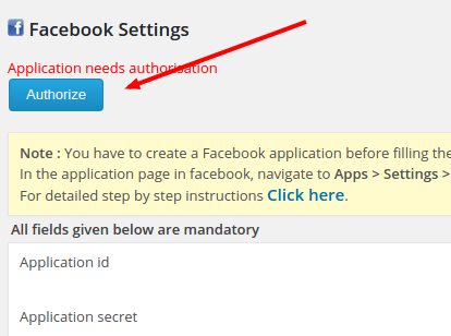 fb authorization