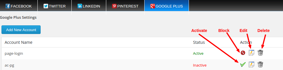 google plus manage