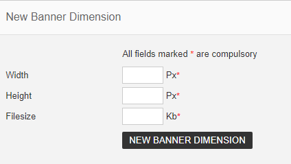 new banner dimension
