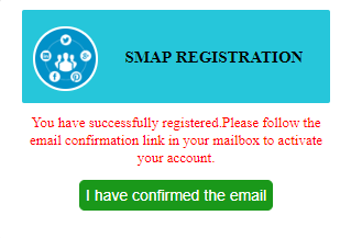 smap registration confirmation
