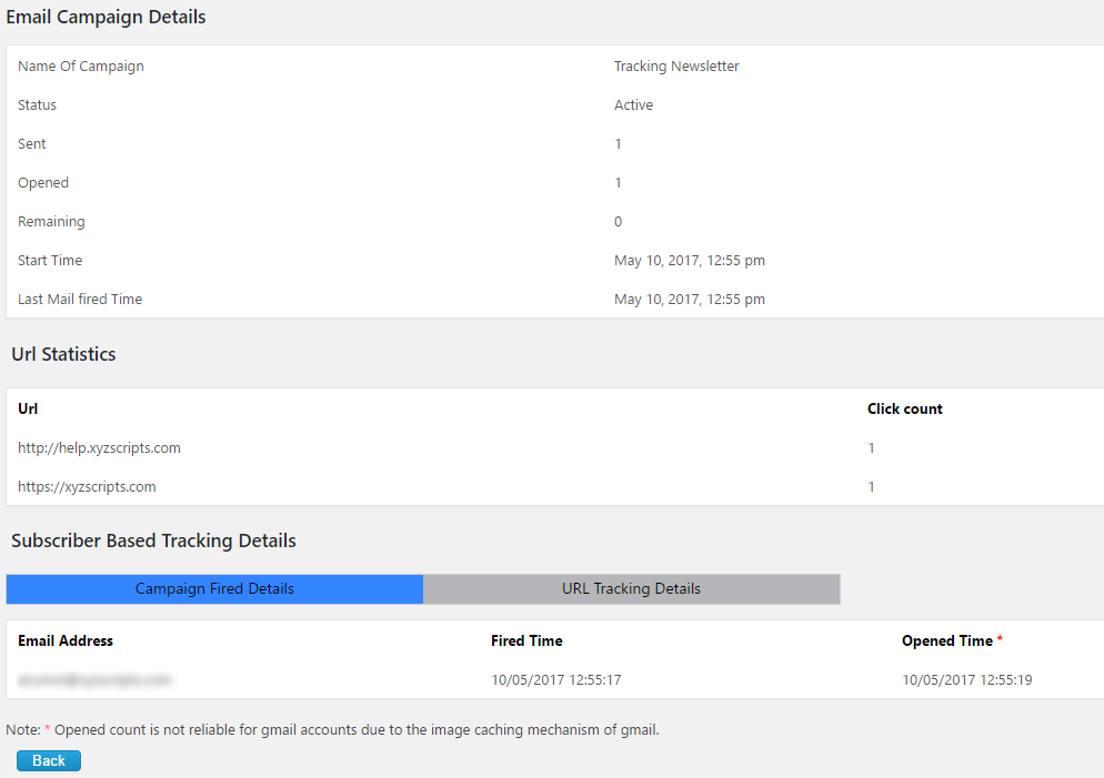 tracking details 2