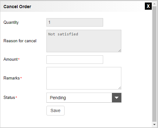 cancel order