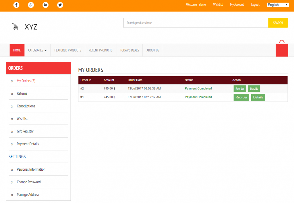 User Section | XYZScripts Help