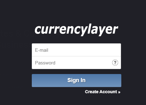 currencylayer login