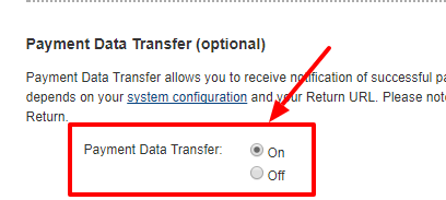 payment data transfer