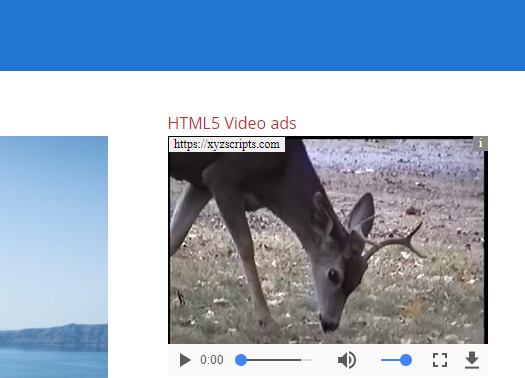 HTML5 video ad