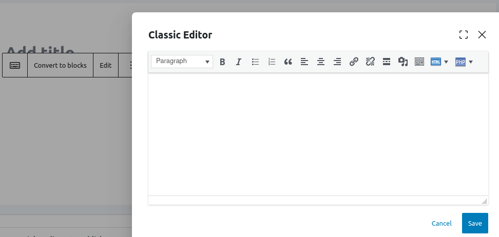 Classic-editor