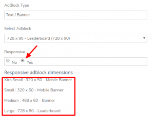 Responsive Ads Addon | XYZScripts Help