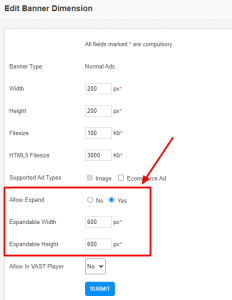 Expandable Banner Ads Addon – XYZScripts Help